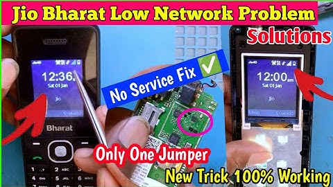 Jio bharat low network problem || jio bharat week network problem || jio bharat network problem fix