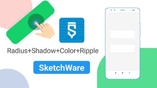 How To Set Layouts & Buttons Radius+Shadow+Color+Ripple Effect In SketchWare Hindi screenshot 5