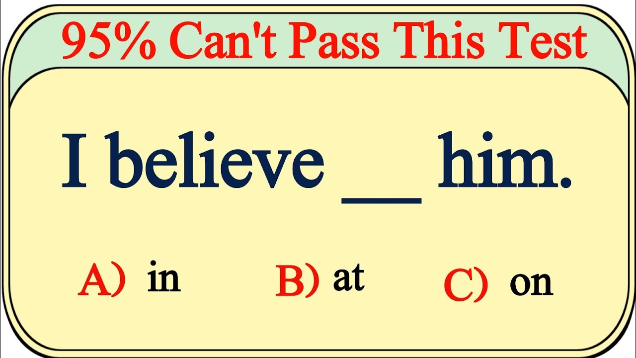 Mixed Grammar Test: Only 5% Can pass This Test