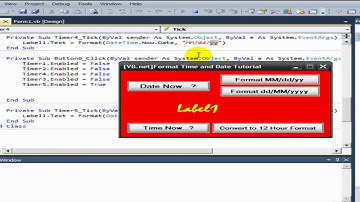{VB.net} Format Date and Time Detailed Tutorial
