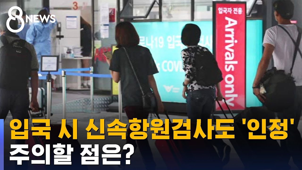 국내 입국 시 신속항원검사도 '인정'…주의할 점은? / SBS