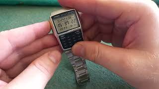 how to chance language on the casio databank dbc-32d-1aes