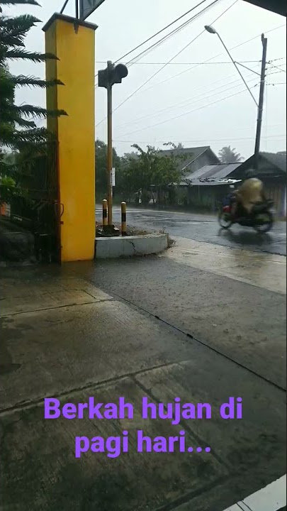 Berkah hujan di pagi hari...