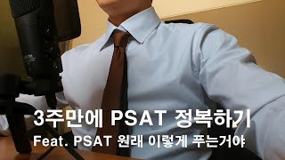 3주만에 PSAT 정복하기 (feat. PSAT 원래 이렇게 푸는 거야)