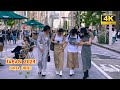 4kr japan travel 2024  walk in ginzatokyo japan   relaxing natural city ambience