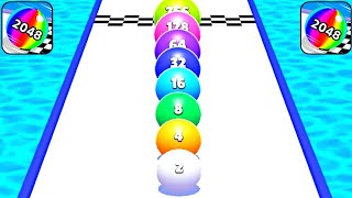 Escalators, Ball Run 2048, Stacky Dash, Pop Us - All Levels Gameplay Walkthrough Android iOS screenshot 1