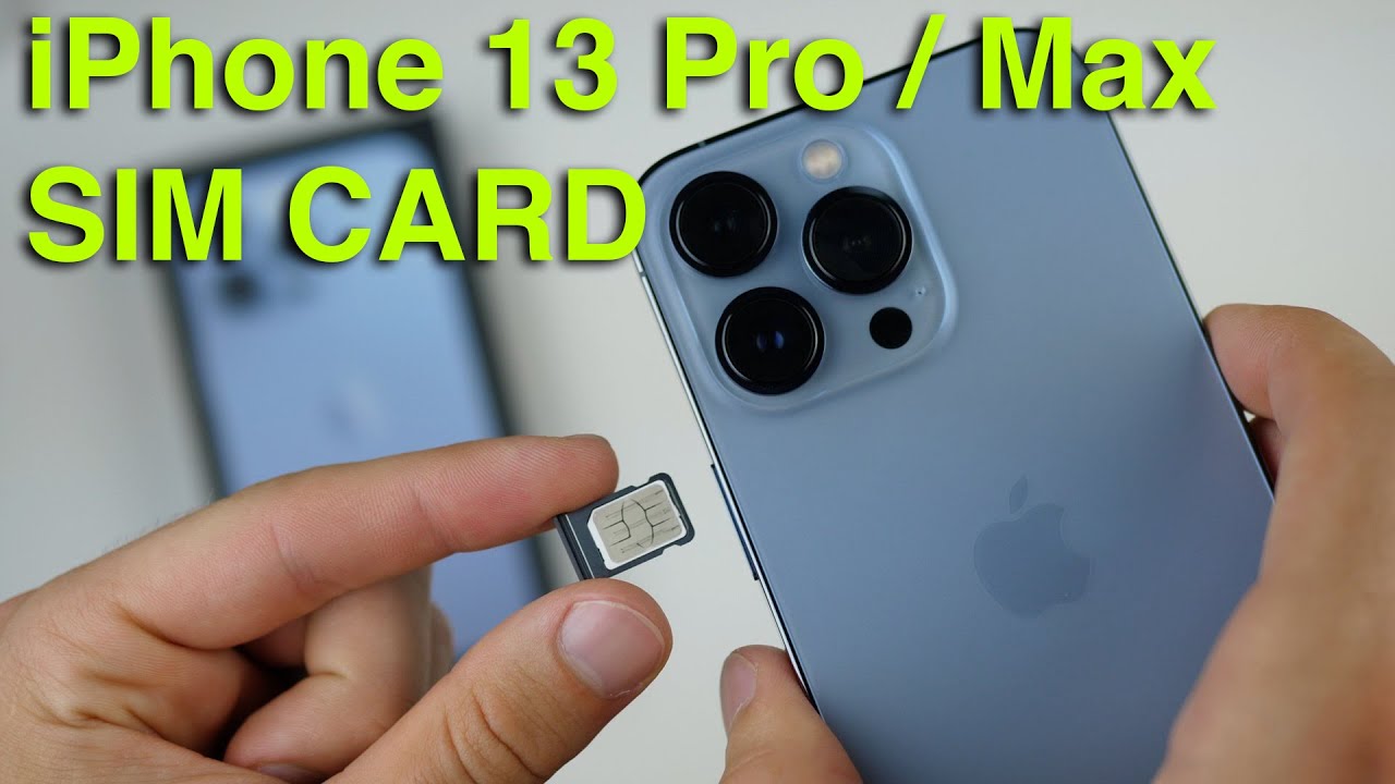 iPhone 13 Pro/Max: How to Insert/Remove SIM Card - YouTube