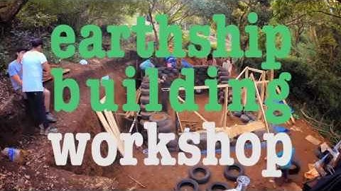 EARTHSHIP HUT BUILDING TIMELAPSE