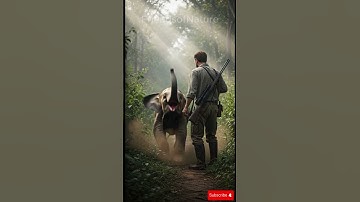 🐘 Hunter Risks His Life to Save an Elephant #animals #rescue #wildlife
