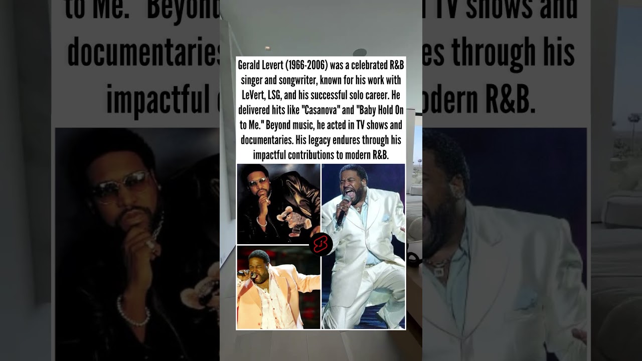Celebrating Gerald Levert: R&B legend, timeless voice, unforgettable legacy! 