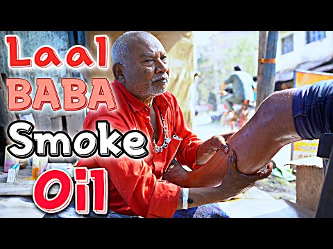 Laal Baba Foot Massage with Stick & Smokey oil - ASMR Massage Therapy