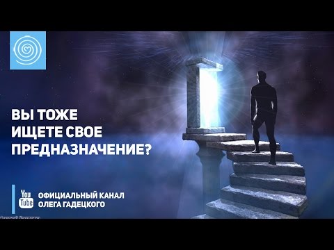 Вы тоже ищете свое предназначение? Олег Гадецкий