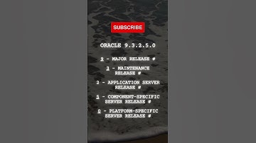What do the numbers in Oracle version releases mean?