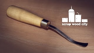 DIY spoon carving gouge from an old file