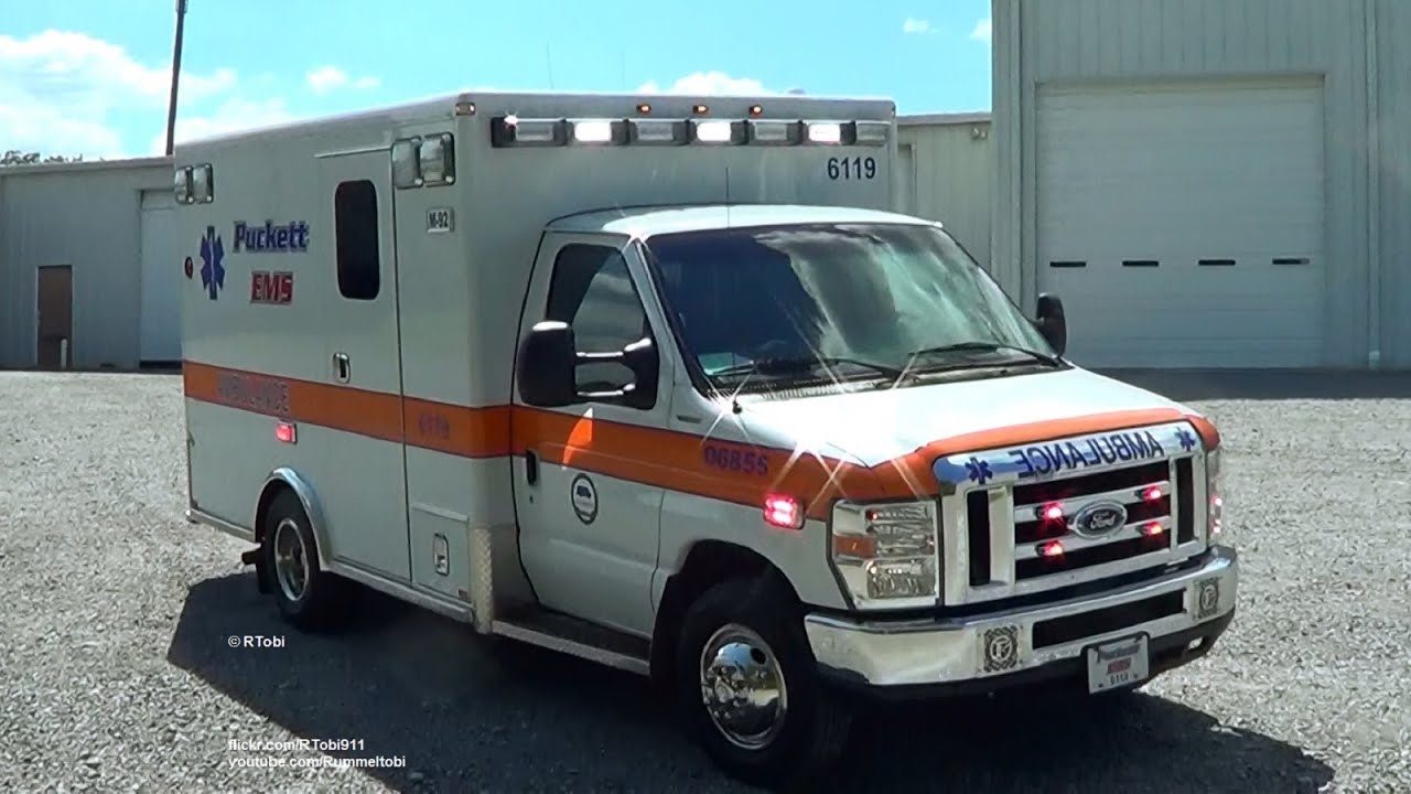 Trenton Puckett EMS Medic 92 responding w/ wail, yelp, piercer