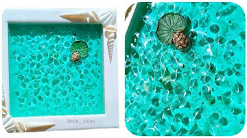 "The most amazing resin ocean design"Light reflection technique🌊