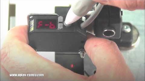 Optex FA BGS-DL Series - Small Height Difference Detection Using BGS 1pt Teach