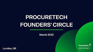 Procuretech Founders Circle March 2023 - London, Uk