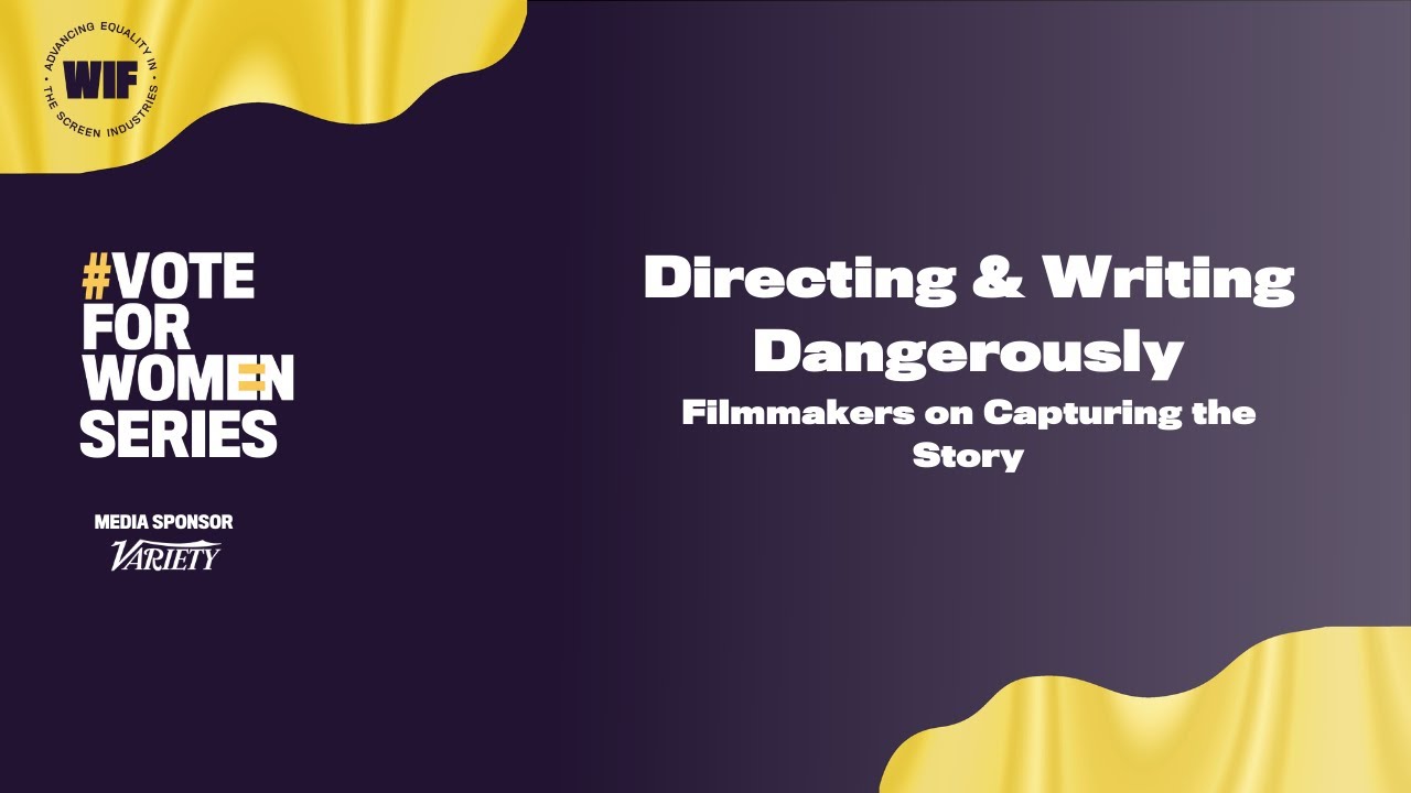 WIF Executive Director Kirsten Schaffer moderates a panel with directors on capturing the story