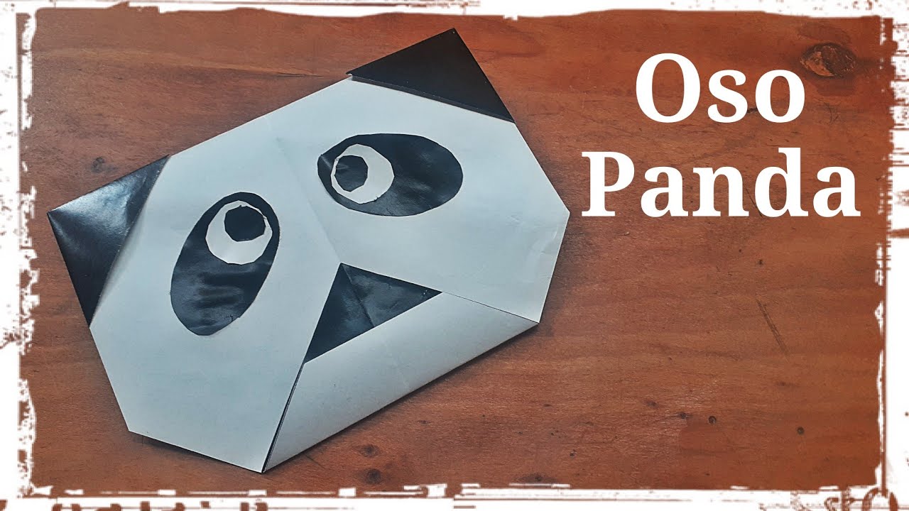 Oso Panda de Papel Origami YouTube