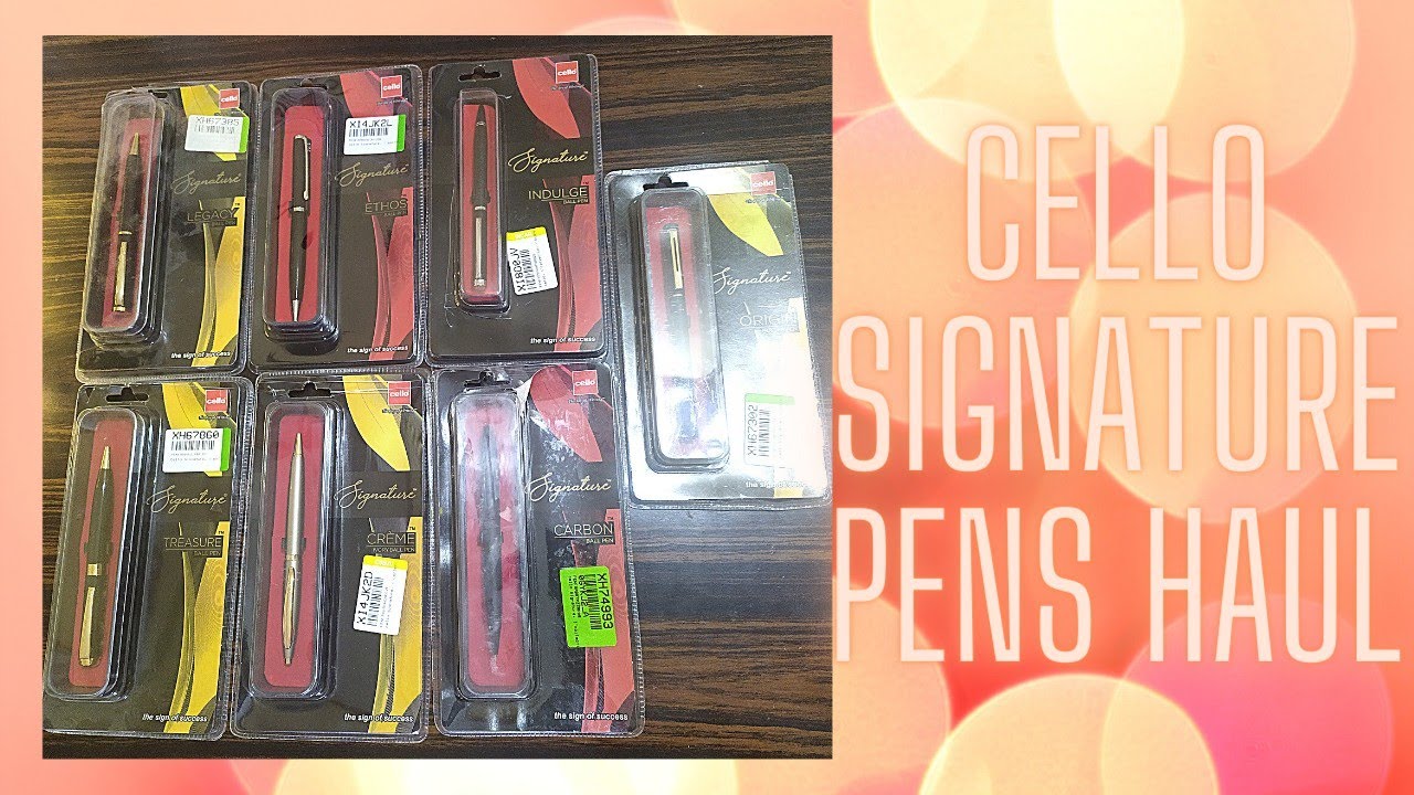 Cello Signature pens haul// flipkart Stationary haul // ethos/ Indulge