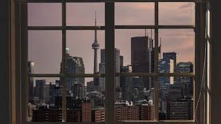 POV: You&#39;re in Toronto - Fake Window for Projector/TV - [lofi hip hop/chilled beats playlist]