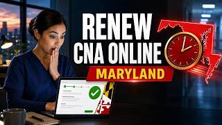 How to renew a CNA license online in Maryland