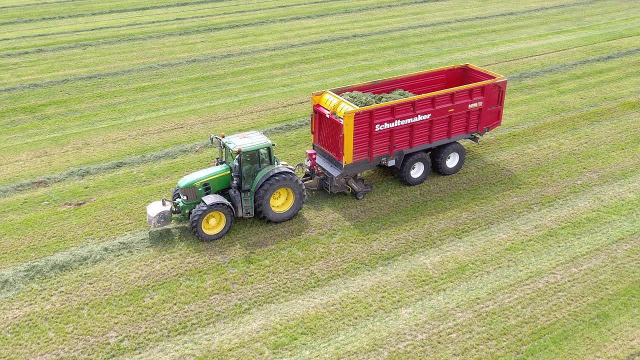 Gras maaien & Inkuilen // Big M 450 // John Deere // Schuitemaker // Sjors de Bie