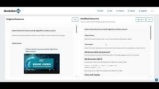 RevolutionEd JASON Modified Page Tutorial | AI Lesson Planning Tool for Personalized STEM Teaching