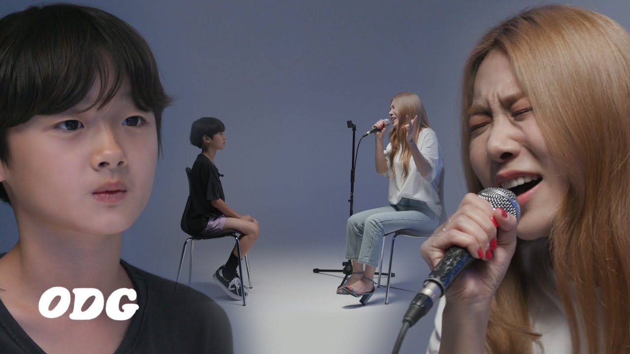이모...누군데 노래 잘해요? 라이브를 눈 앞에서 본 아이들의 반응 | ODG