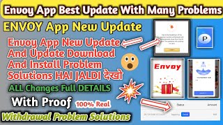 Envoy App Update | Envoy App withdraw Problem solve | Omg App Payment proof | Mission 555 App | PTEM