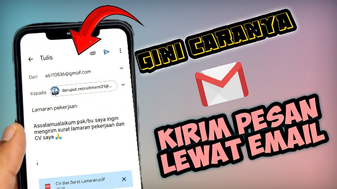 MUDAH! Cara Kirim Email Lewat Hp Android || Ngirim Email - YouTube