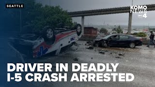 Driver in deadly chain-reaction crash on I-5 arrested, accused of lying to troopers