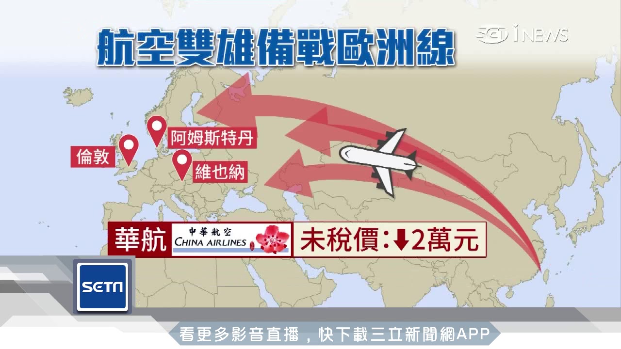 台飛歐航線載客率高 外籍航空搶復飛華航長榮祭促銷 旅遊頻道 三立新聞網setn Com