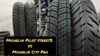 Michelin Pilot Street 2 vs City Pro| 90/10010|Maria Tyre World| 9952747821 #pilotstreet2 #citypro