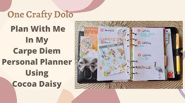 Plan With Me In My Carpe Diem Personal Planner Using Cocoa Daisy