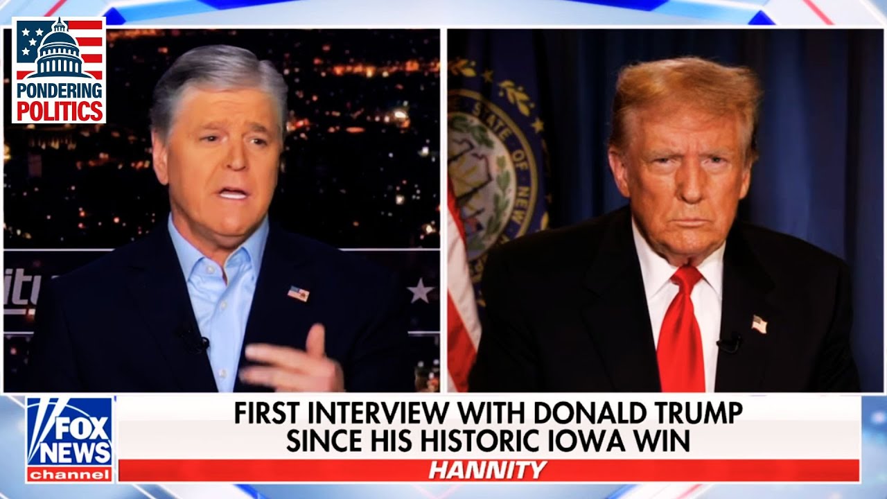 A Visibly Nervous Trump SPIRALS in Hannity Interview - YouTube