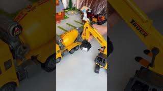 Asmr Unboxing & Review Crane Truck & Cement Mixer Truck Zin Cars