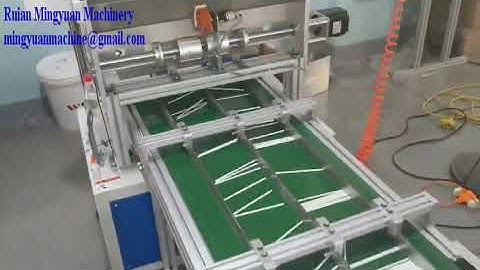 Paper Straw End sharpe machine testing 210*7MM for Vietnam client