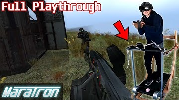 Half Life 2 VR Mod on my Homemade VR Treadmill (Full Game Playthrough)