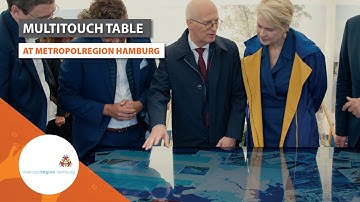 Metropolregion Hamburg: Touchscreen Software on Multitouch Table