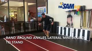 Band Around Ankles Lateral Mini Bound to Stand