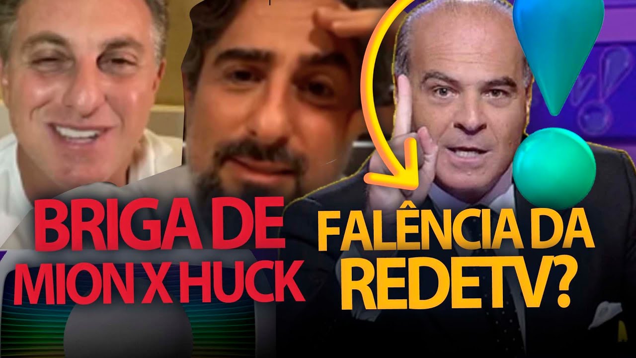 Falência da RedeTV? Funcionários paralisam emissora + Briga de Luciano Huck e Mion vem à tona