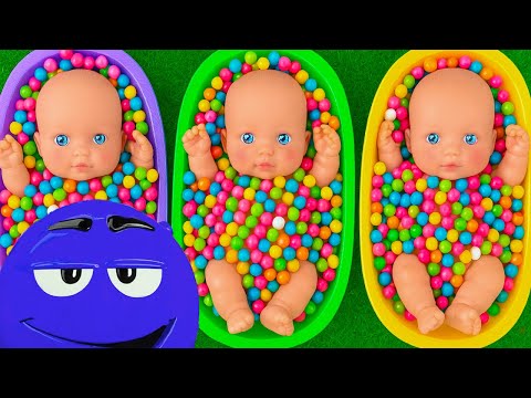 Satisfying Video l How to Make Rainbow Bathtubs into Mixing Slime with Glitter Pool Cutting ASMR 14