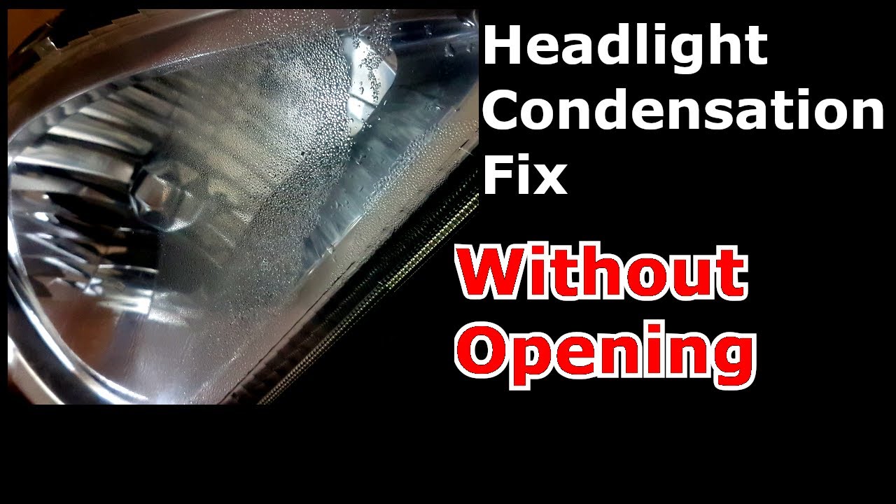 Car headlight condensation easy fix / DIY leakage test and fix / Car