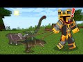 Minecraft DINOSAUR PETS MOD / DON'T GET EATEN BY DINOSAURS INSIDE OF JURASSIC PARK !! Minecraft Mods