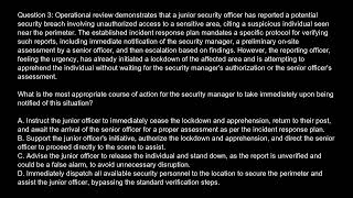 Physical Security Professional  PSP  Free Practice Test And Answers Updated