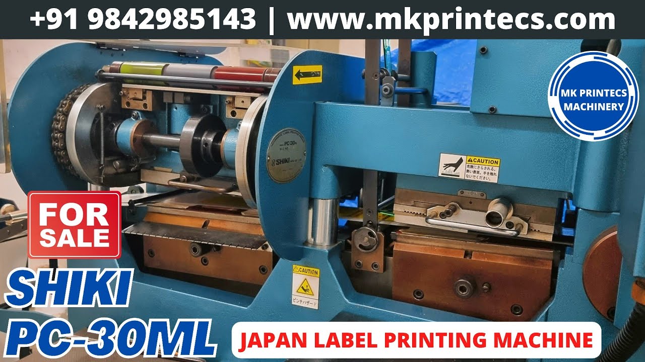 Shiki Label Machine MKPL-20412 | SHIKI PC 30ML - JAPAN LABEL PRINTING MACHINE FOR SALE | MK ...