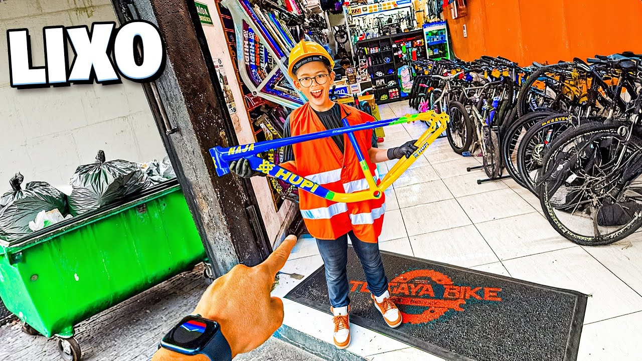 Achamos a BIKE HUPI NAJA no LIXO e levamos na Bicicletaria Pra VENDER
