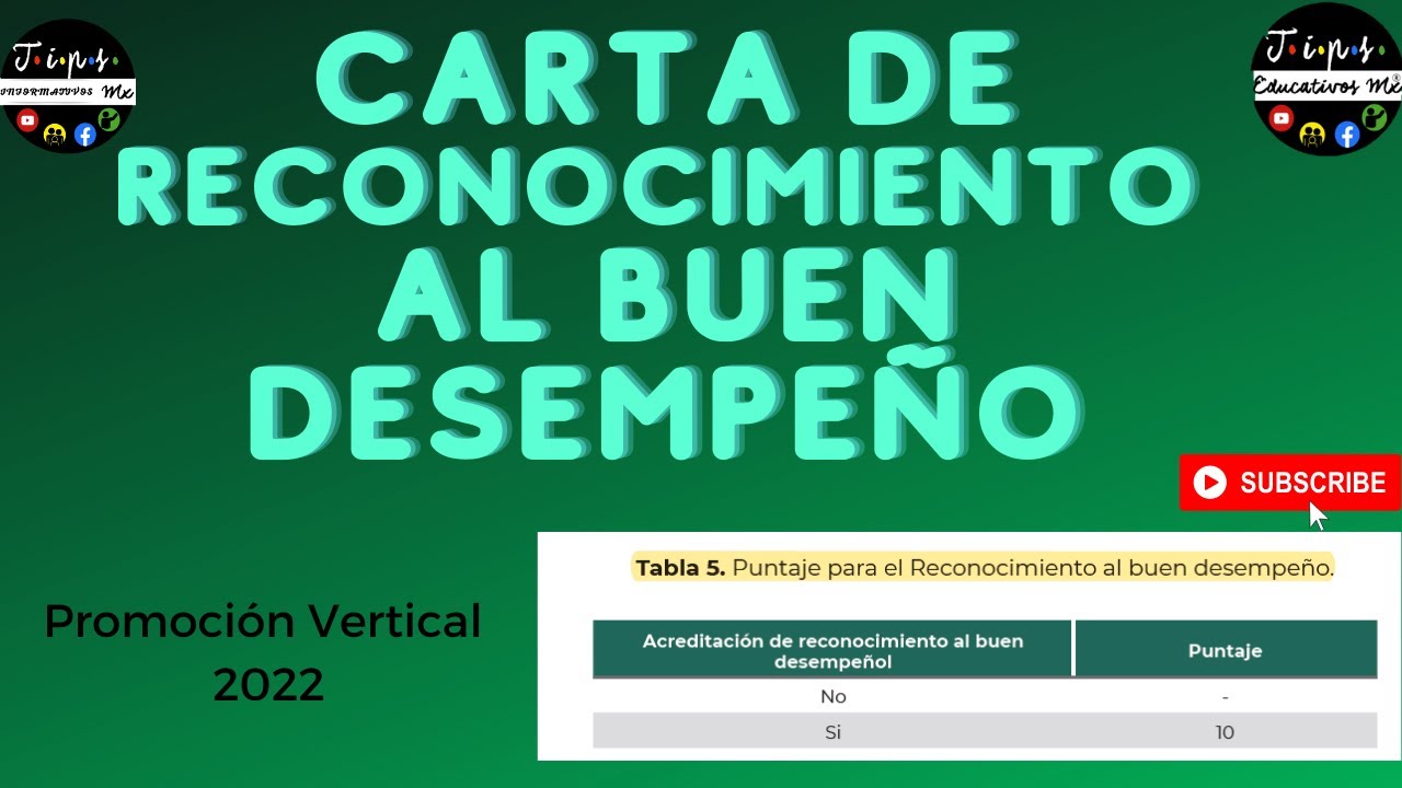 Carta de reconocimiento al buen desempeño: Tutorial para su llenado